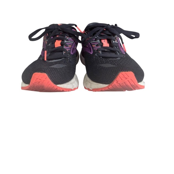 Brooks Adrenaline GTS 19 Running Shoes Womens Size 7 Black/Purple/Orange Athleti - Picture 5 of 11